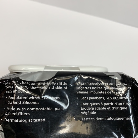 Yes To Tomatoes Detoxifying Charcoal Makeup Remover wipes x4 - Picture 5 of 7